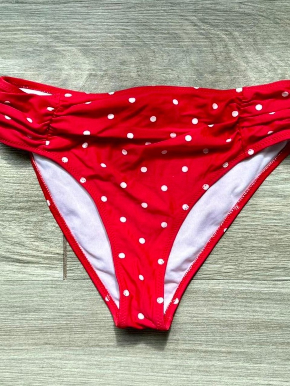 Cupshe Red Polka Dot Bikini Bottoms
